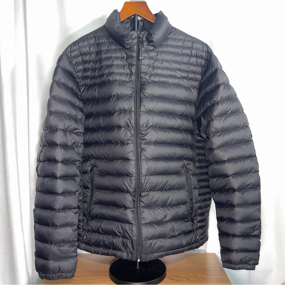 Solaris Packable Puffer Jacket Men’s Large Black Quilted Lightweight
